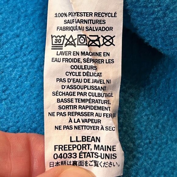 L.L. Bean Mountain Classic Colorblock Fleece Pullover - Picture 11 of 11